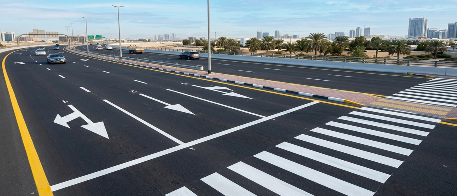 Road Line Marking Standards & Types in UAE Guide
